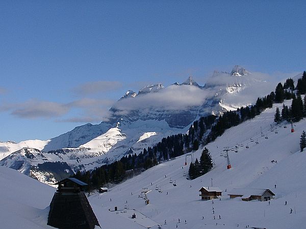Blick von der Htte auf TK Crosets I und TS Crosets II