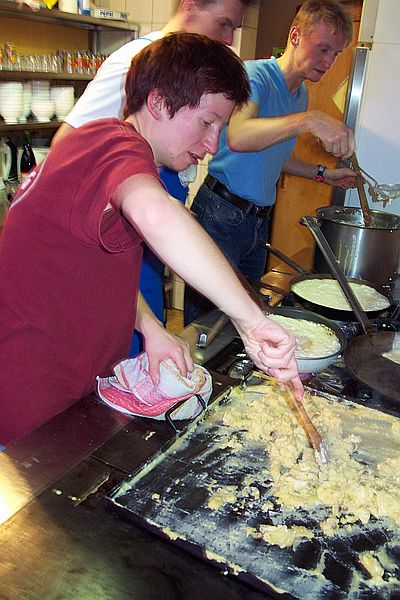 Sophia, Axel, Marcus und der Kaiserschmarn.