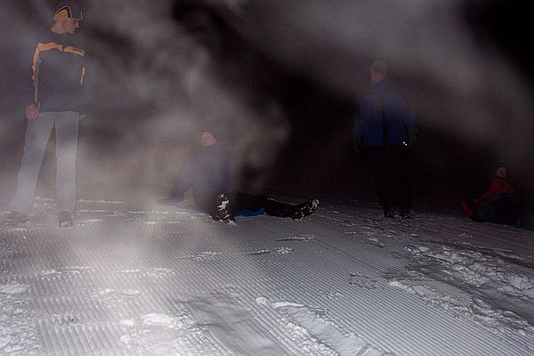 startaufstellung beim Ttenrutschen.