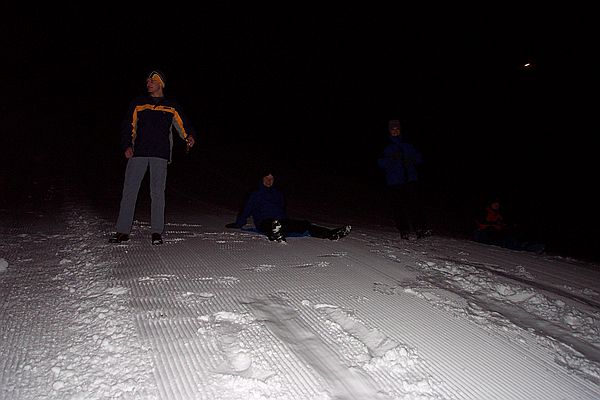 startaufstellung beim Ttenrutschen.