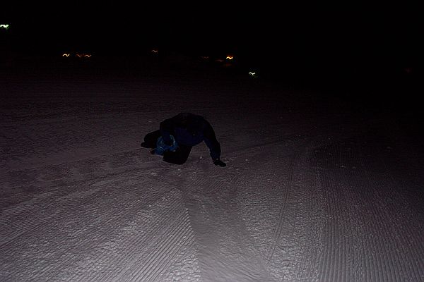 Irgenwie war das Rutschen anders geplant.