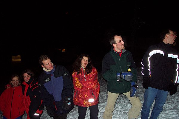 Fankurve: Stefan, Natascha, Heiner, Ira, Christian, Jrn