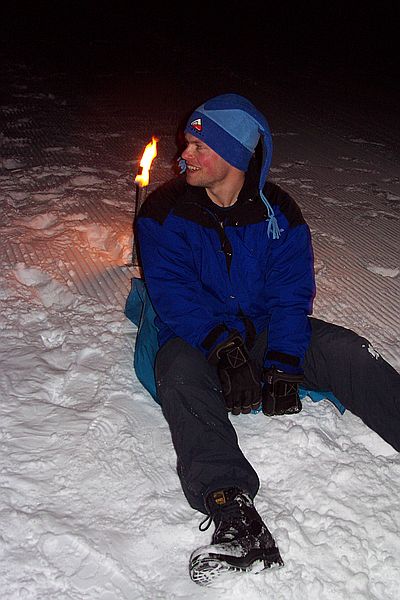 Olli in Startposition.