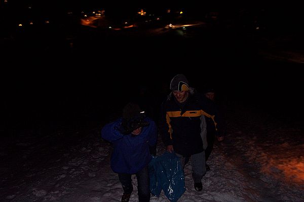 Dirk und Thomas zurck vom Ttenrutschen.