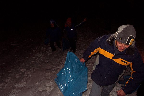 Olli, Sedat und Thomas nach ihrem Ttendurchgang.