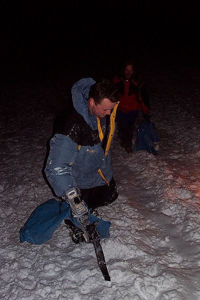 Klaus und Stefan auf dem Weg zurck zum Start.