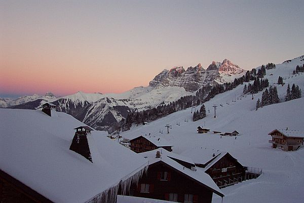 Abendlicher Blick von der Htte.