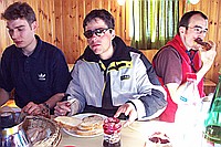 Fr�hst�ck mit Marc, Daniel und christian.