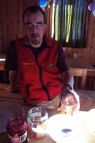 Christian beim Frhstck.