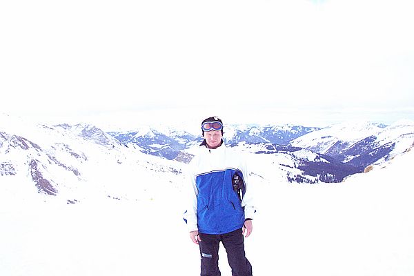 Marcus auf dem Pointe des Mosettes, 2277m.