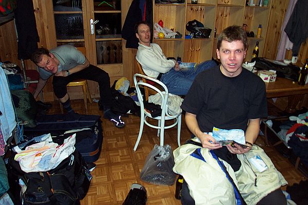 Wo sind wir heute gewesen? Heiner, Jrn ind Arne.