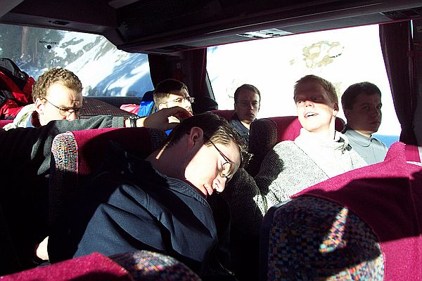 Tobias ist vollkommen geschaft. Der Rest nicht ganz so sehr: Heiner, Martin, Jrn, Holger und Arne.