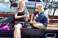 Birgit und Bettina im Geschpr�ch